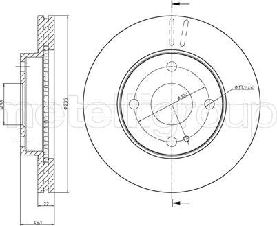 Cifam 800-617 - Bremžu diski www.autospares.lv