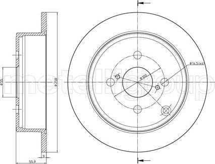 Cifam 800-634C - Тормозной диск www.autospares.lv