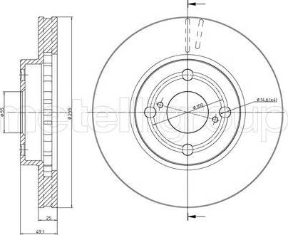 Cifam 800-637 - Bremžu diski www.autospares.lv