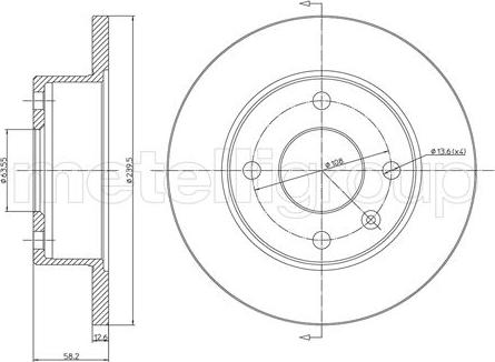 Cifam 800-098 - Bremžu diski www.autospares.lv