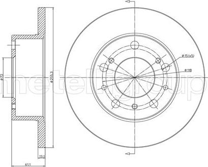 Cifam 800-093 - Bremžu diski www.autospares.lv