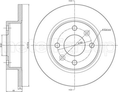 Cifam 800-066 - Bremžu diski www.autospares.lv