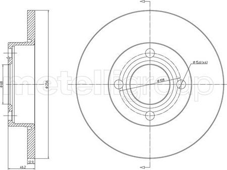 Cifam 800-062 - Bremžu diski www.autospares.lv