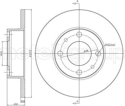 Cifam 800-014 - Тормозной диск www.autospares.lv