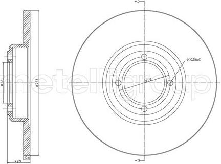 Cifam 800-025 - Bremžu diski www.autospares.lv