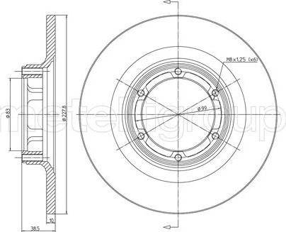 Cifam 800-026 - Brake Disc www.autospares.lv