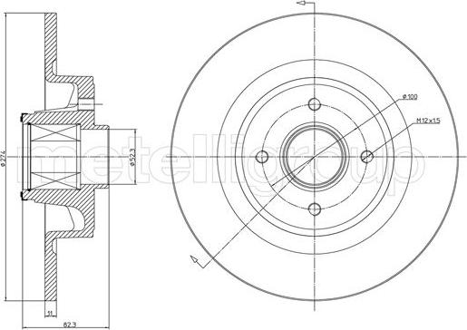 Cifam 800-1457 - Bremžu diski www.autospares.lv