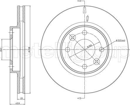 Cifam 800-1504C - Bremžu diski www.autospares.lv