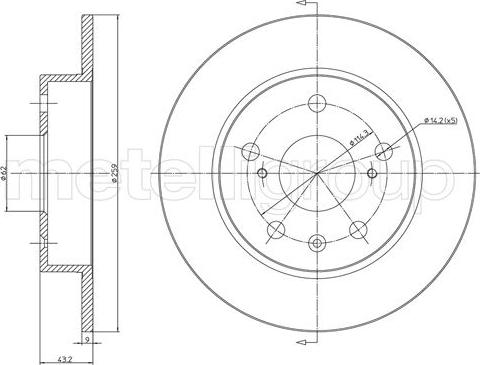 Cifam 800-1531C - Bremžu diski www.autospares.lv