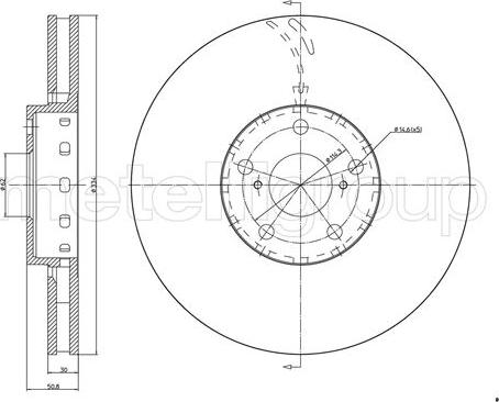 Cifam 800-1538C - Bremžu diski www.autospares.lv