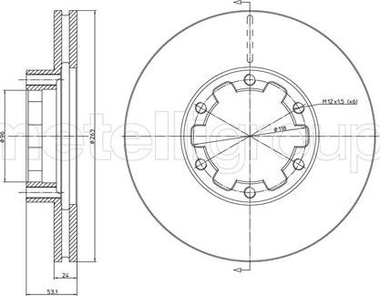 Cifam 800-1614 - Bremžu diski autospares.lv