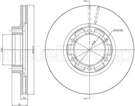 Cifam 800-1615 - Bremžu diski www.autospares.lv