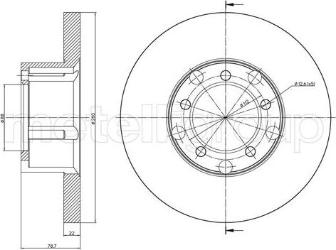 Cifam 800-1617 - Bremžu diski autospares.lv