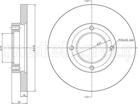 Cifam 800-1623 - Bremžu diski www.autospares.lv