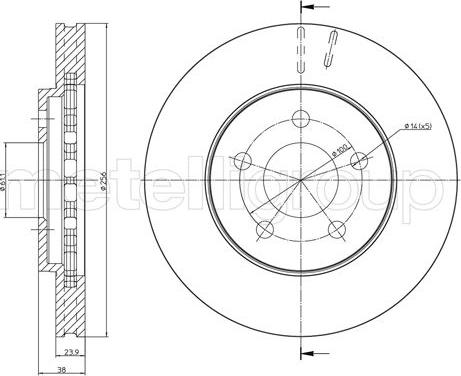 Cifam 800-1622 - Bremžu diski www.autospares.lv