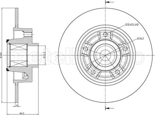 Cifam 800-1095 - Bremžu diski www.autospares.lv