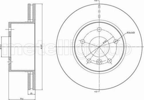 Cifam 800-1091C - Тормозной диск www.autospares.lv