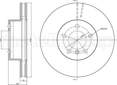 Cifam 800-1068C - Bremžu diski www.autospares.lv