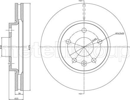 Cifam 800-1001C - Bremžu diski www.autospares.lv