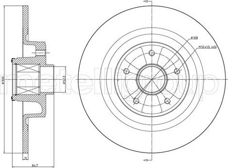 Cifam 800-1089 - Brake Disc www.autospares.lv