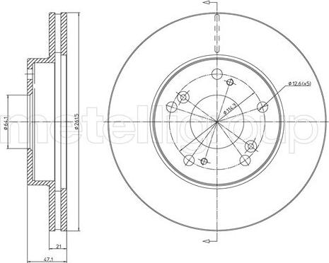 Cifam 800-1082C - Bremžu diski www.autospares.lv