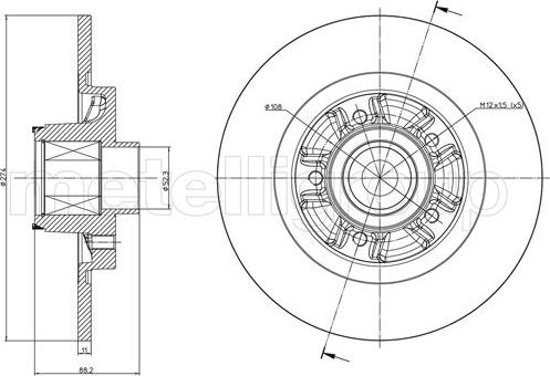 Cifam 800-1196 - Bremžu diski www.autospares.lv