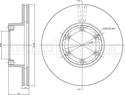 Cifam 800-116 - Bremžu diski www.autospares.lv