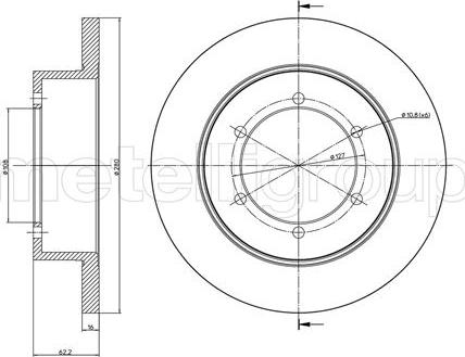 Cifam 800-1109C - Bremžu diski www.autospares.lv