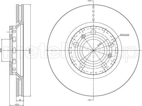 Cifam 800-1126C - Brake Disc www.autospares.lv