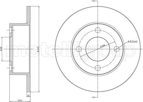 Cifam 800-185 - Bremžu diski www.autospares.lv