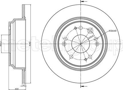 Cifam 800-1352C - Bremžu diski www.autospares.lv