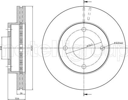 Cifam 800-1303 - Bremžu diski autospares.lv