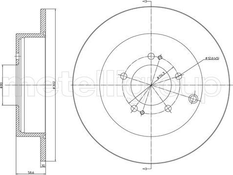 Cifam 800-1332C - Bremžu diski www.autospares.lv