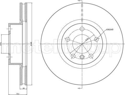 Mintex MDC2549 - Bremžu diski www.autospares.lv