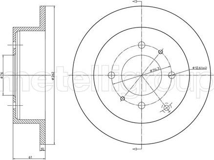 Cifam 800-1207C - Bremžu diski www.autospares.lv