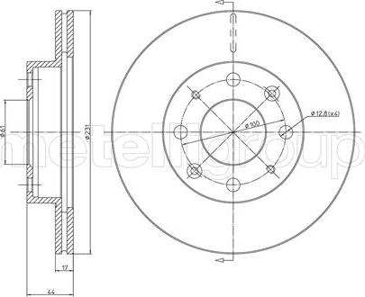 Cifam 800-176 - Bremžu diski www.autospares.lv