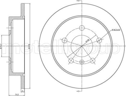 Cifam 800-1716C - Bremžu diski www.autospares.lv