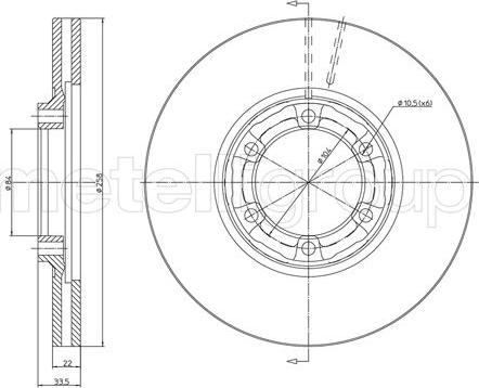 Cifam 800-1736 - Bremžu diski www.autospares.lv