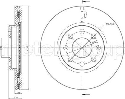 Cifam 800-835C - Тормозной диск www.autospares.lv