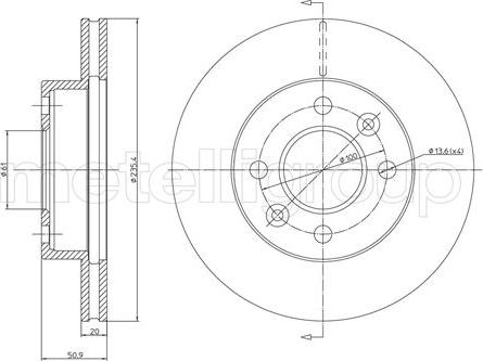 Cifam 800-838 - Bremžu diski www.autospares.lv