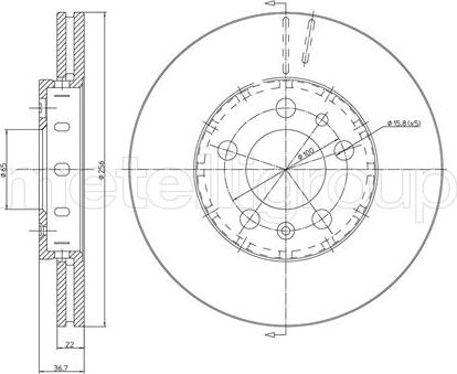 Cifam 800-390C - Тормозной диск www.autospares.lv