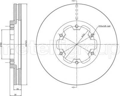 Cifam 800-349 - Bremžu diski www.autospares.lv