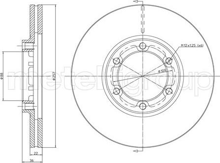 Cifam 800-351 - Bremžu diski www.autospares.lv