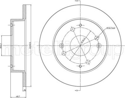 Cifam 800-361 - Bremžu diski www.autospares.lv