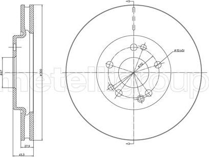 Cifam 800-300 - Bremžu diski www.autospares.lv