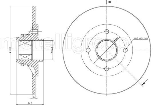 Cifam 800-384 - Bremžu diski autospares.lv