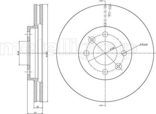 Cifam 800-381 - Bremžu diski www.autospares.lv