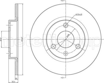 Cifam 800-334 - Bremžu diski www.autospares.lv