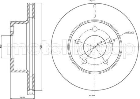 Cifam 800-332 - Bremžu diski www.autospares.lv