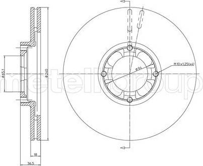 Cifam 800-254 - Bremžu diski www.autospares.lv